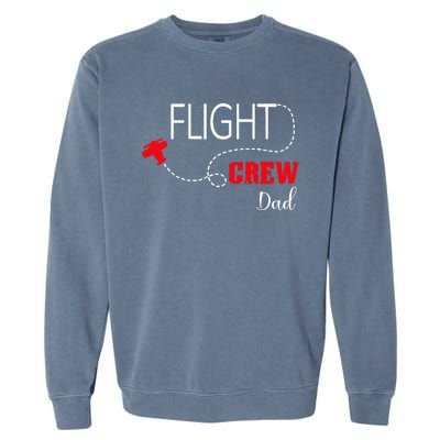 Flight Crew Airplane Birthday Dad, airplane Matching Family Garment-Dyed Sweatshirt