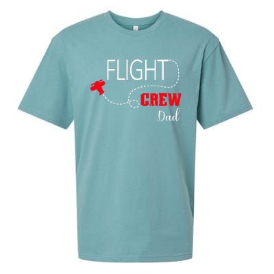 Flight Crew Airplane Birthday Dad, airplane Matching Family Sueded Cloud Jersey T-Shirt