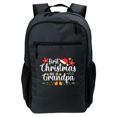 First Christmas As A Grandpa Funny Xmas Christmas Daily Commute Backpack