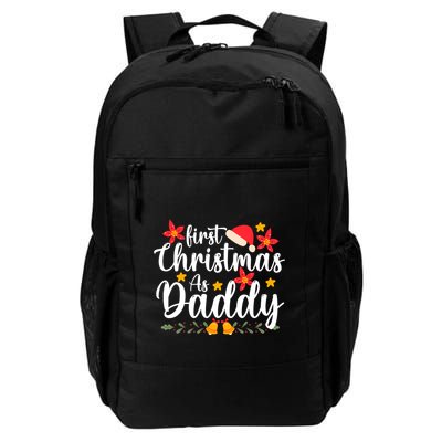 First Christmas As Daddy Funny Xmas Christmas Backpack