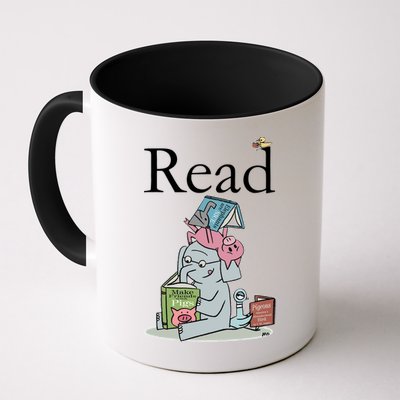 Funny Cute Animals Read Book Fan Mug