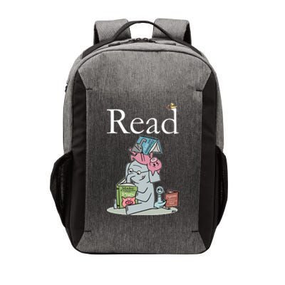 Funny Cute Animals Read Book Fan Vector Backpack