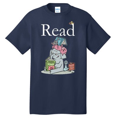 Funny Cute Animals Read Book Fan Tall T-Shirt