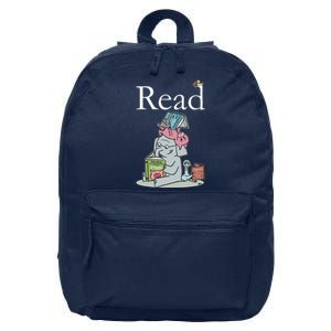 Funny Cute Animals Read Book Fan 16 in Basic Backpack