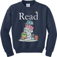 Funny Cute Animals Read Book Fan Kids Sweatshirt