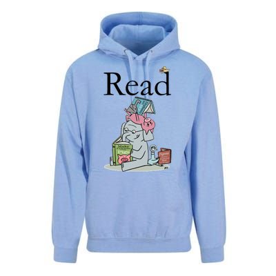 Funny Cute Animals Read Book Fan Unisex Surf Hoodie