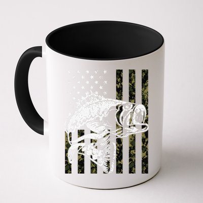 Fishing Camouflage American Flag Fisherman Mug