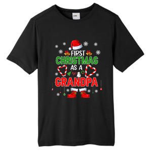 First Christmas As A Grandpa Santa Proud Expecting New Cool Gift Tall Fusion ChromaSoft Performance T-Shirt