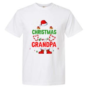 First Christmas As A Grandpa Santa Proud Expecting New Cool Gift Garment-Dyed Heavyweight T-Shirt