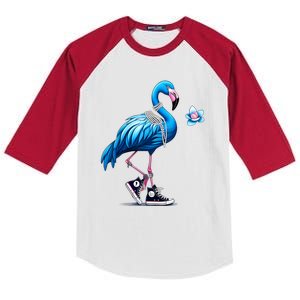 Flamingo Chucks And Pearls Comma La Kamala 2024 Kids Colorblock Raglan Jersey