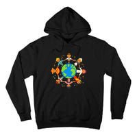 Funny Children Around The World Earth Day Tall Hoodie