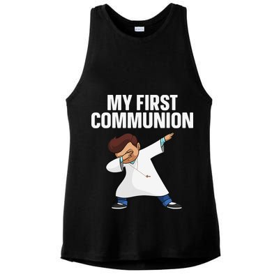 First Communion Art For 1st Holy Communion Ladies PosiCharge Tri-Blend Wicking Tank