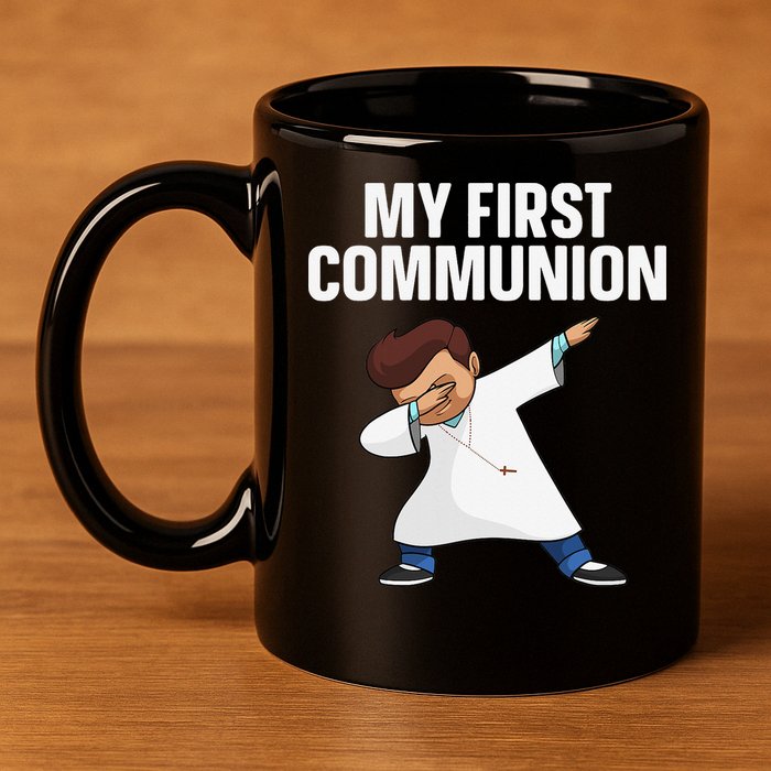 First Communion Art For 1st Holy Communion 11oz C Handle Ceramic Mug