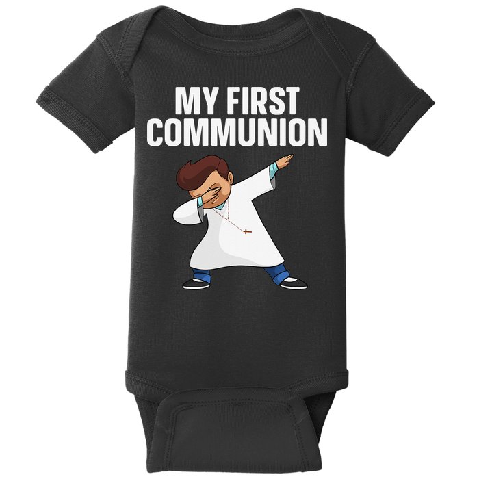 First Communion Art For 1st Holy Communion Baby Bodysuit