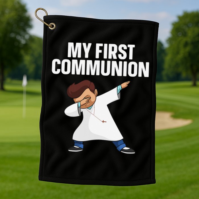 First Communion Art For 1st Holy Communion Golf Towel