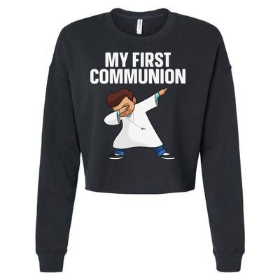 First Communion Art For 1st Holy Communion Cropped Pullover Crew