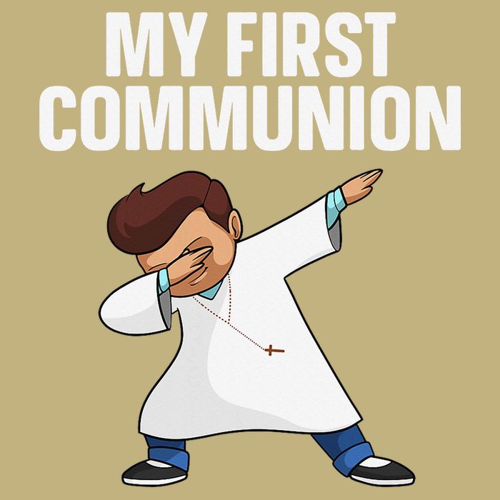 First Communion Art For 1st Holy Communion Button