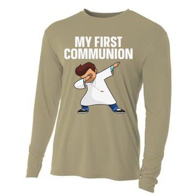 First Communion Art For 1st Holy Communion Cooling Performance Long Sleeve Crew
