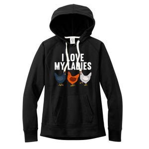 Funny Chicken Art Farming Chicken Farmer Women's Fleece Hoodie