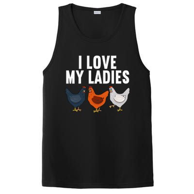 Funny Chicken Art Farming Chicken Farmer PosiCharge Competitor Tank