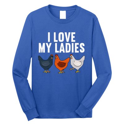 Funny Chicken Art Farming Chicken Farmer Long Sleeve Shirt