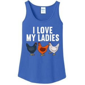 Funny Chicken Art Farming Chicken Farmer Ladies Essential Tank