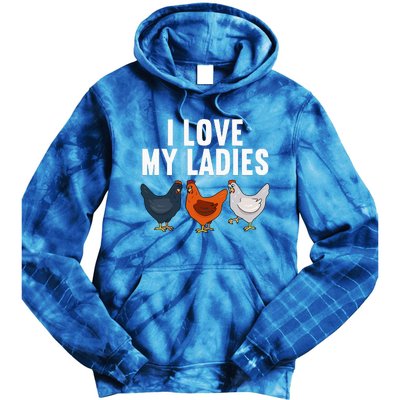 Funny Chicken Art Farming Chicken Farmer Tie Dye Hoodie