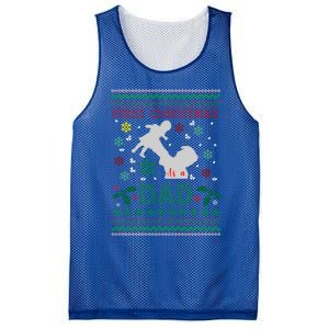 First Christmas As Dad Cute Family Matching New Daddy Xmas Gift Mesh Reversible Basketball Jersey Tank