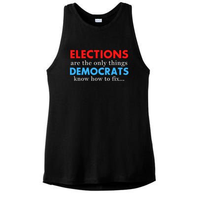 Funny Conservative Anti Biden Republican Ladies PosiCharge Tri-Blend Wicking Tank