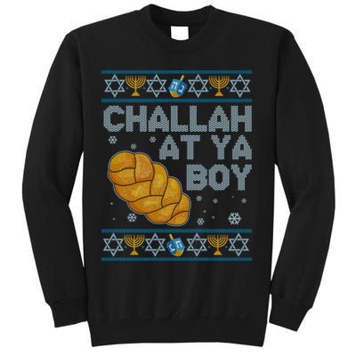 Funny Challah At Ya Boy Ugly Hanukkah Sweater Sweatshirt