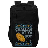 Funny Challah At Ya Boy Ugly Hanukkah Sweater Impact Tech Backpack