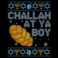 Funny Challah At Ya Boy Ugly Hanukkah Sweater Impact Tech Backpack