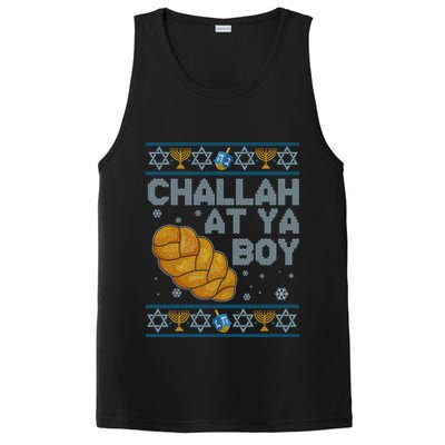 Funny Challah At Ya Boy Ugly Hanukkah Sweater PosiCharge Competitor Tank
