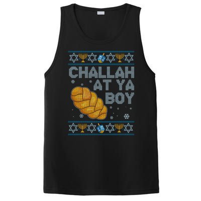 Funny Challah At Ya Boy Ugly Hanukkah Sweater PosiCharge Competitor Tank