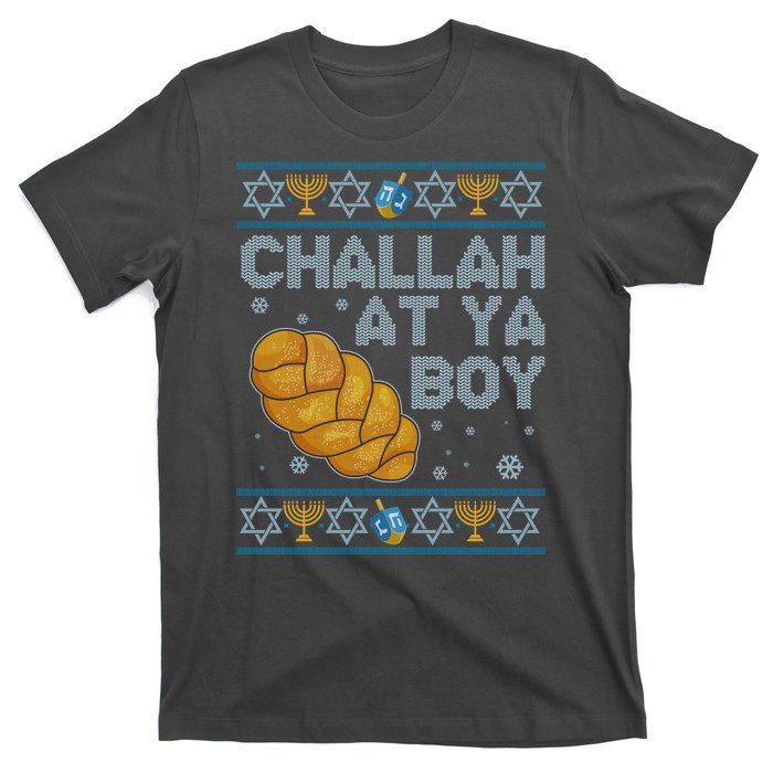 Funny Challah At Ya Boy Ugly Hanukkah Sweater T-Shirt