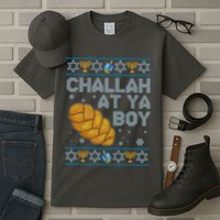 Funny Challah At Ya Boy Ugly Hanukkah Sweater Tall T-Shirt
