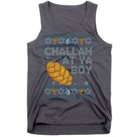 Funny Challah At Ya Boy Ugly Hanukkah Sweater Tank Top