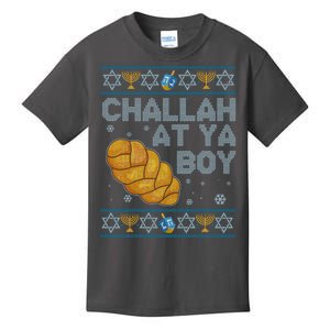 Funny Challah At Ya Boy Ugly Hanukkah Sweater Kids T-Shirt