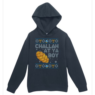 Funny Challah At Ya Boy Ugly Hanukkah Sweater Urban Pullover Hoodie