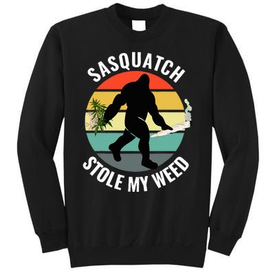 Funny Cannabis And Sci Fi 420 Sasquatch Stole My Weed Sweatshirt