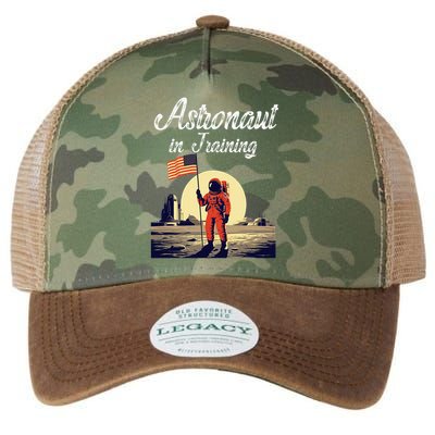 Funny Cosmic Astronaut in Training for Space Missions Legacy Tie Dye Trucker Hat