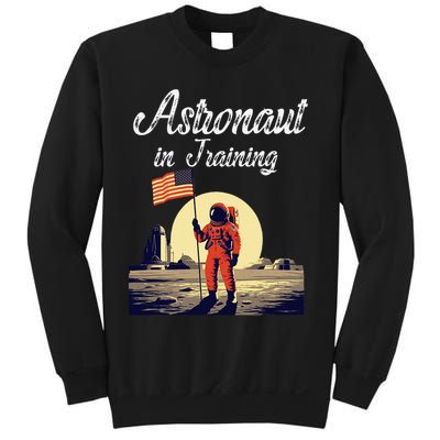 Funny Cosmic Astronaut in Training for Space Missions Sweatshirt