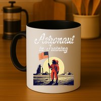 Funny Cosmic Astronaut in Training for Space Missions Mug