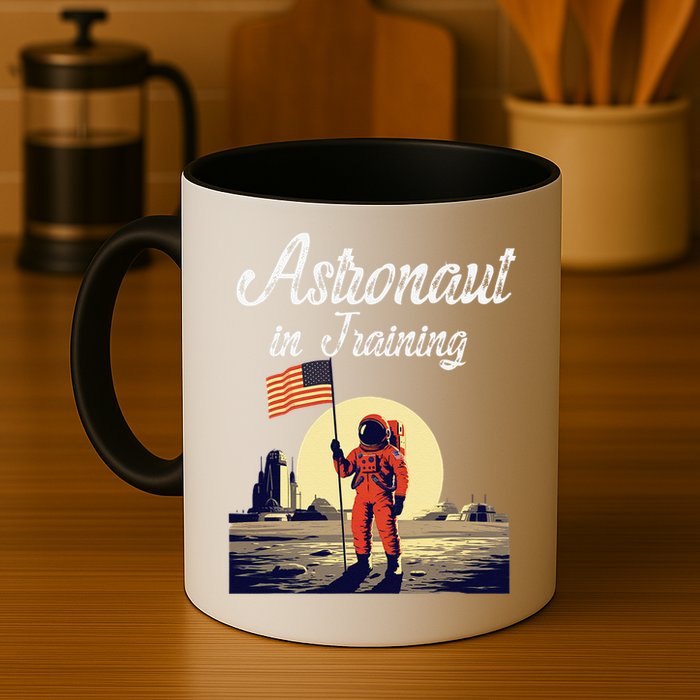 Funny Cosmic Astronaut in Training for Space Missions Mug