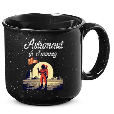 Funny Cosmic Astronaut in Training for Space Missions 15oz Campfire Ceramic Mug