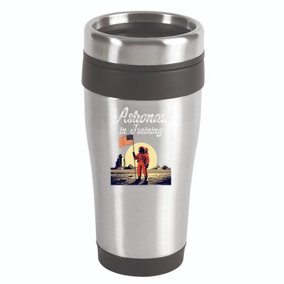 Funny Cosmic Astronaut in Training for Space Missions 16oz Travel Tumbler