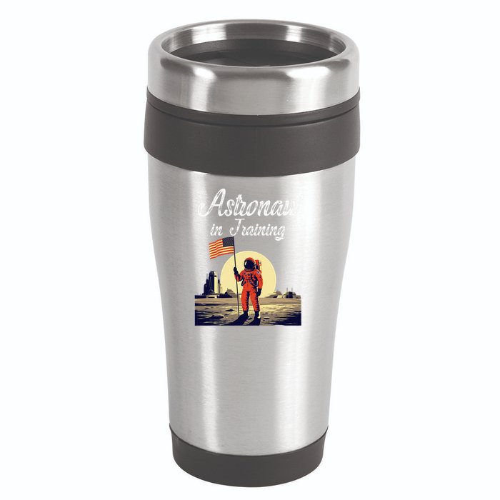 Funny Cosmic Astronaut in Training for Space Missions 16oz Travel Tumbler