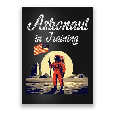 Funny Cosmic Astronaut in Training for Space Missions Poster