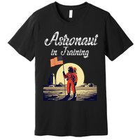 Funny Cosmic Astronaut in Training for Space Missions Premium T-Shirt
