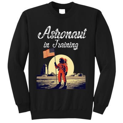 Funny Cosmic Astronaut in Training for Space Missions Tall Sweatshirt